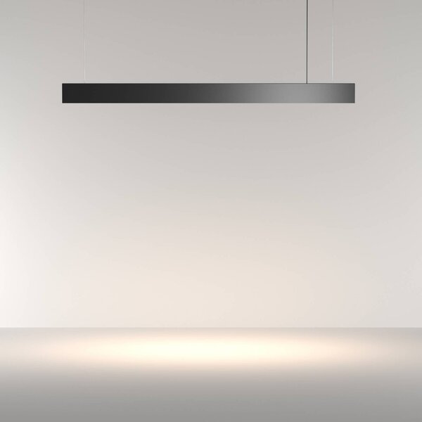 Maytoni Lampa wisząca Basis, możliwość ściemniania, czarny, salon / jadalnia, aluminium, nowoczesny