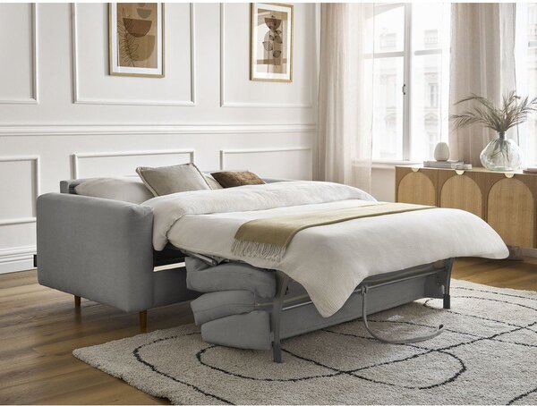 Szara rozkładana sofa do spania 220 cm Cocoone – Bobochic Paris