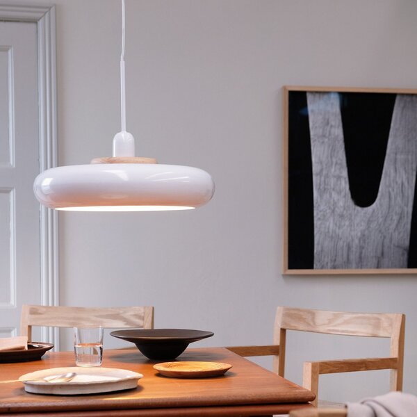 Lampa Wisząca Dyberg Larsen, Planet, ściemnialny, biały, salon, metal, design