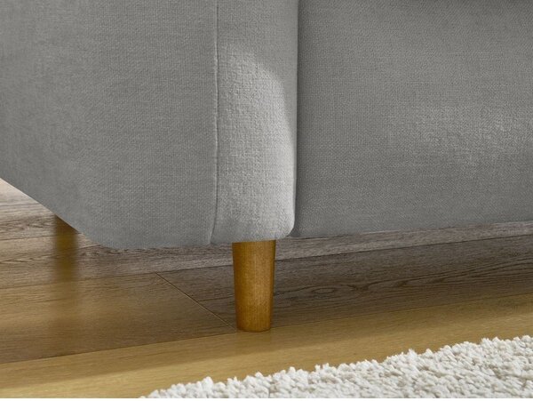 Szara rozkładana sofa do spania 220 cm Cocoone – Bobochic Paris