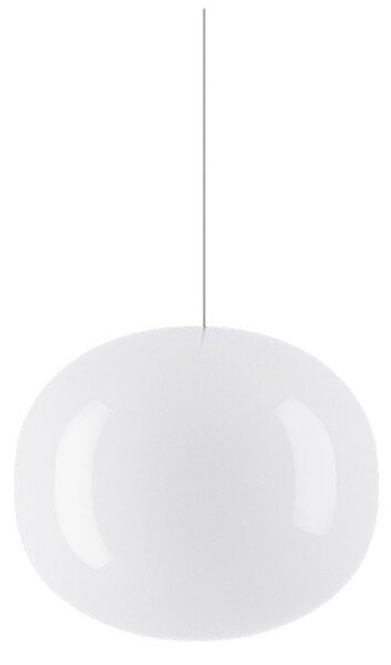 Lampa Wisząca Lodes, ściemnialny, biały, jadalnia, szkło