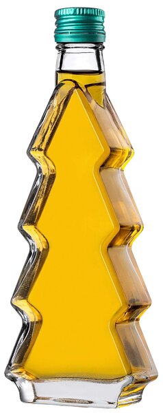 Szklana butelka choinka Enna 200ml z zieloną zakrętką 1 szt
