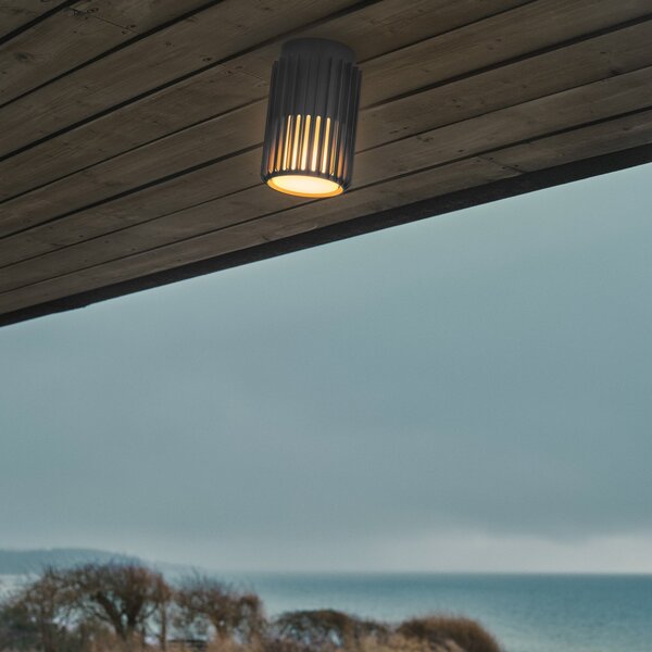 Zewnętrzna Lampa Nordlux, Aludra, ściemnialny, czarny, taras, aluminium, design