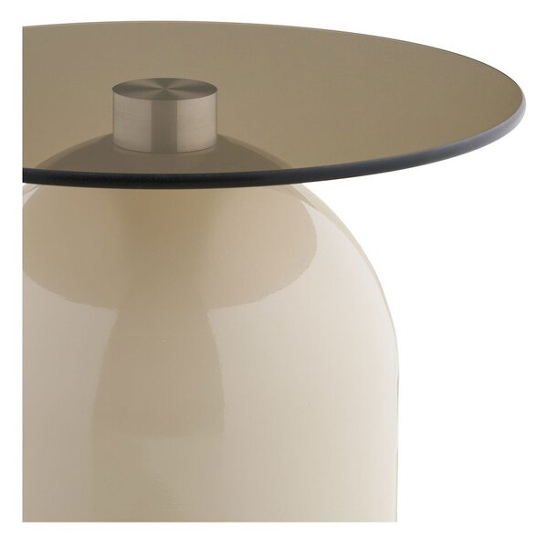 Okrągły stolik ze szklanym blatem ø 40 cm Ravello – House Nordic