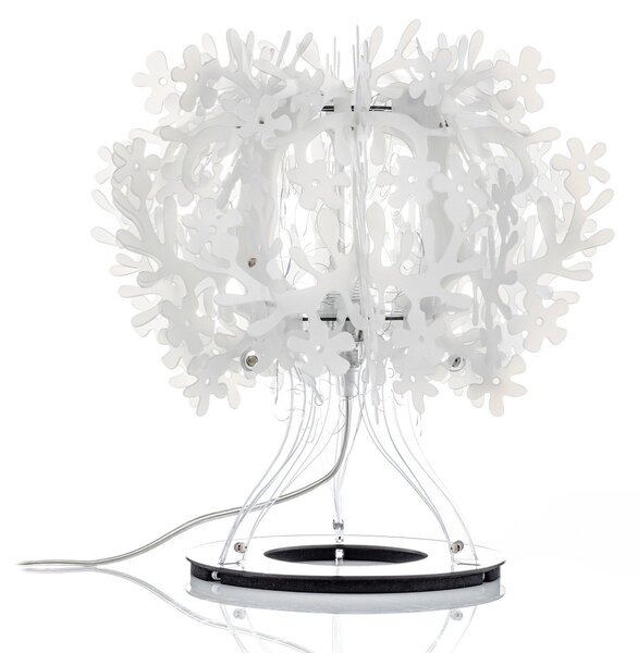 Lampa Stołowa Slamp, FIORELLA, biały, salon, tworzywo sztuczne, design