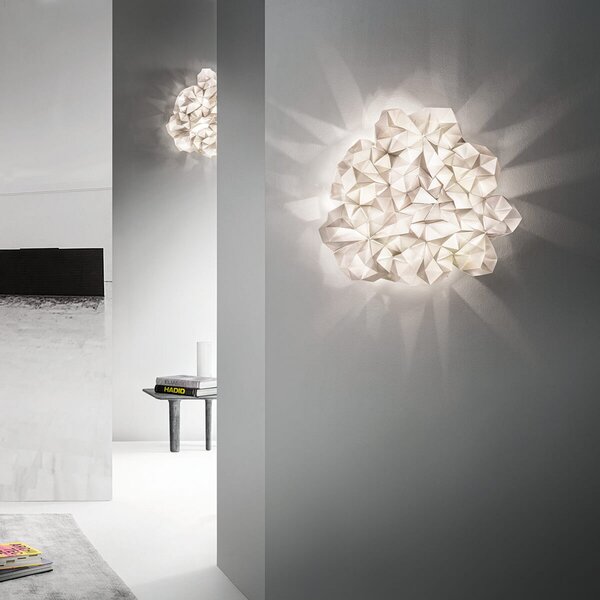 Lampa Sufitowa Slamp, Drusa, beżowy, salon, tworzywo sztuczne, design