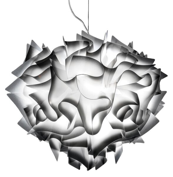 Lampa Wisząca Slamp, VELI, ściemnialny, szary, salon, tworzywo sztuczne, design
