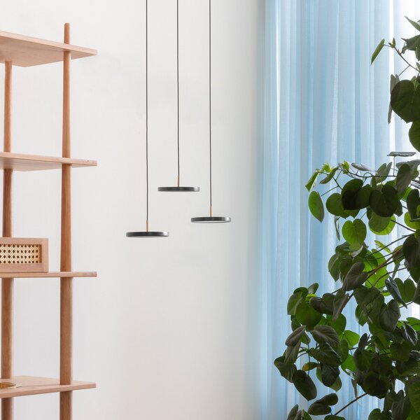 Lampa Wisząca UMAGE, Asteria Micro V2, ściemnialny, czarny, salon, metal, skandynawski