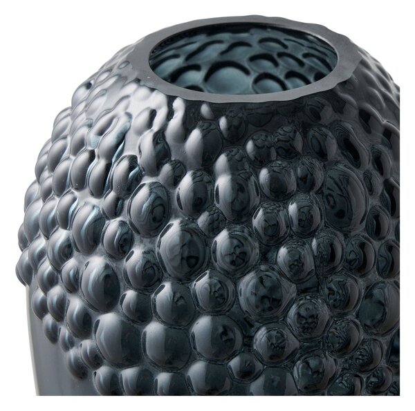 Ciemnoszary szklany wazon (wysokość 25 cm) – House Nordic