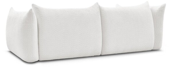 Biała sofa z materiału bouclé 286 cm Azra – Bobochic Paris