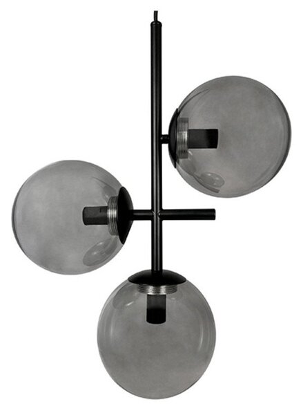 Lampa Wisząca Dyberg Larsen, Como, ściemnialny, czarny, salon, metal, nowoczesny