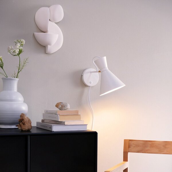 Lampa Ścienna Dyberg Larsen, Cindy, biały, salon, metal, design
