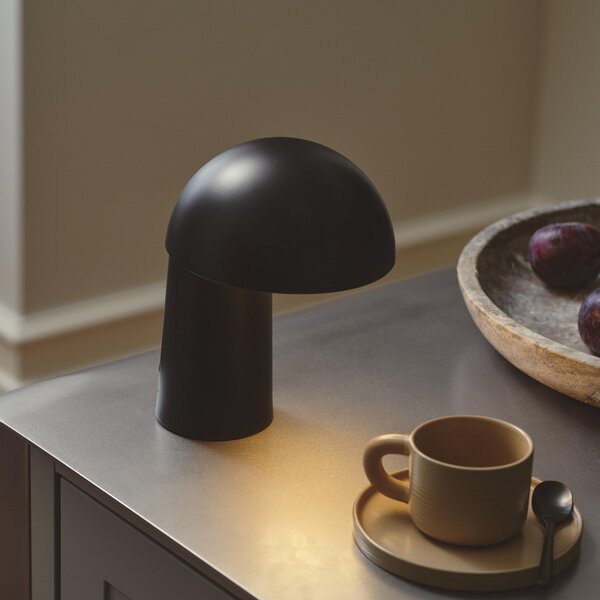 Lampa Stołowa DFTP by Nordlux, Faye Portable, ściemnialny, czarny, salon, metal, skandynawski