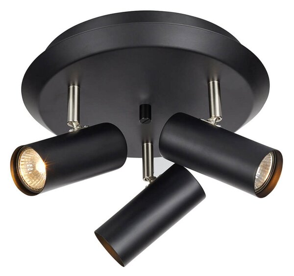 Lampa Sufitowa Markslöjd, czarny, salon, metal