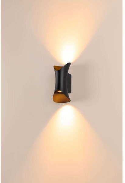 Lampa Ścienna SLV, ściemnialny, czarny, aluminium