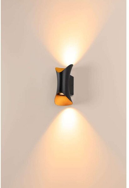 Lampa Ścienna SLV, ściemnialny, czarny, aluminium