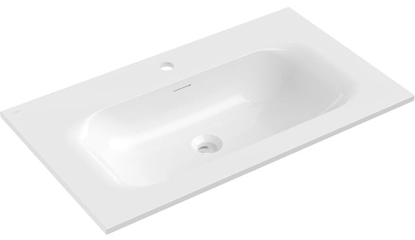 Mexen Vela umywalka wpuszczana w blat 81 x 46,5 cm, biała połysk - 25238000