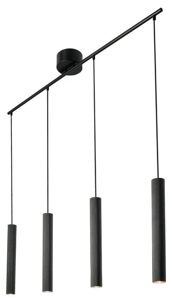 Lampa Wisząca Nordlux, Vico, ściemnialny, czarny, jadalnia, aluminium