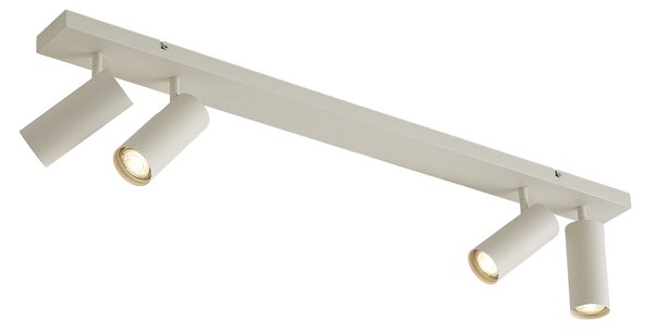 Nowoczesny reflektor sufitowy beżowy 4-punktowy regulowany - Renna
