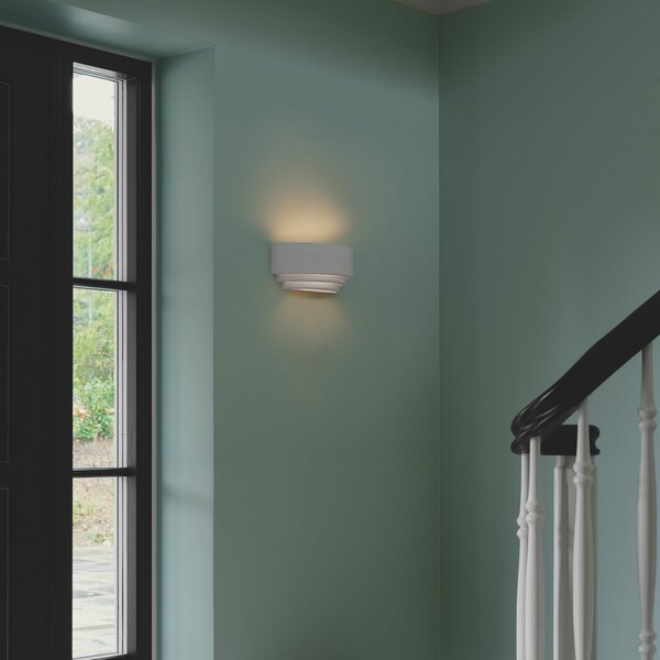 Lampa Ścienna Nordlux, Lancio Oblong, ściemnialny, biały, przedpokój, gips | glina