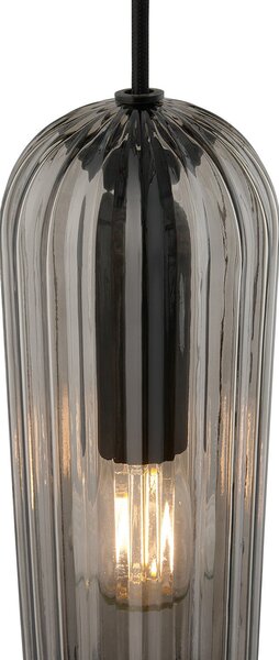 Lampa Wisząca Nordlux, Miella, ściemnialny, czarny, jadalnia, szkło