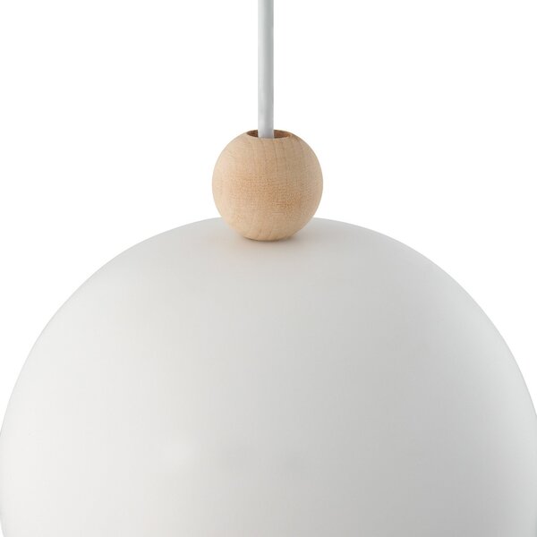 Lampa Wisząca Nordlux, Gaston, ściemnialny, biały, jadalnia, metal, skandynawski