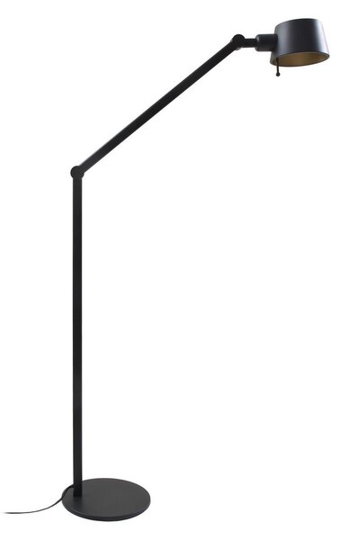 Lampa Podłogowa Lucande, Silka, czarny, gabinet | pracownia, metal, nowoczesny
