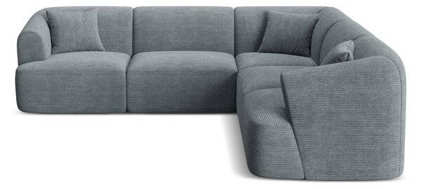 Ciemnoszary sztruksowy narożnik Campi – Cosmopolitan Design