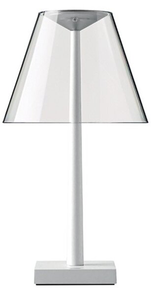 Lampa Stołowa Rotaliana, ściemnialny, biały, salon, aluminium