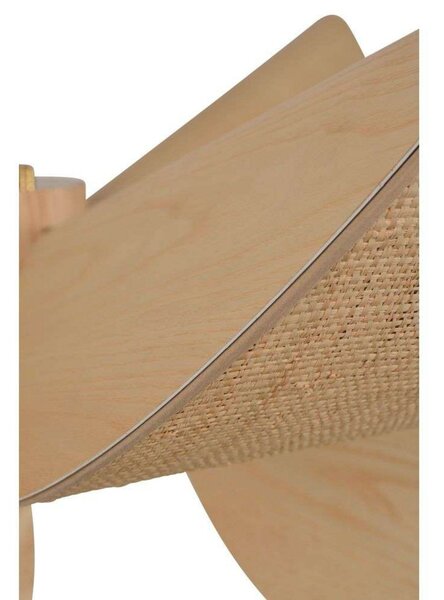 Lampa Wisząca Forestier, Lys, ściemnialny, drewniany, salon, inny materiał, design