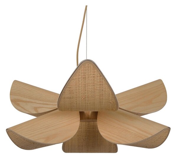 Lampa Wisząca Forestier, Lys, ściemnialny, drewniany, salon, inny materiał, design