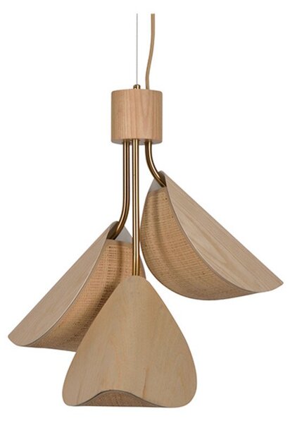 Lampa Wisząca Forestier, Lys, ściemnialny, drewniany, salon, inny materiał, design