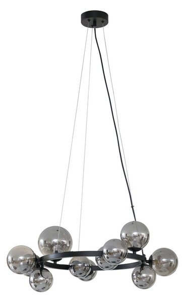 Lampa Wisząca Lucande, Naelen, ściemnialny, szary, kuchnia, metal, nowoczesny