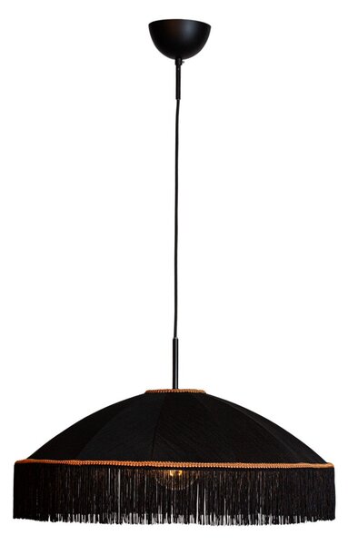 Lampa Wisząca By Rydéns, Francis, ściemnialny, czarny, salon, tkanina | tekstylia