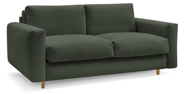 Zielona rozkładana sofa do spania 220 cm Cocoone – Bobochic Paris