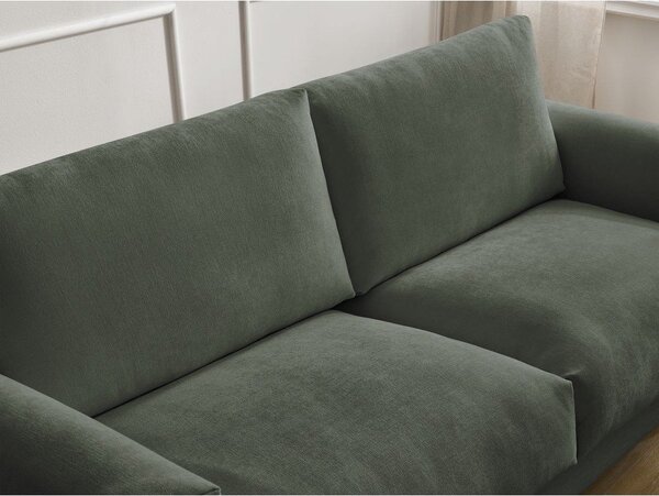Zielona rozkładana sofa do spania 220 cm Cocoone – Bobochic Paris