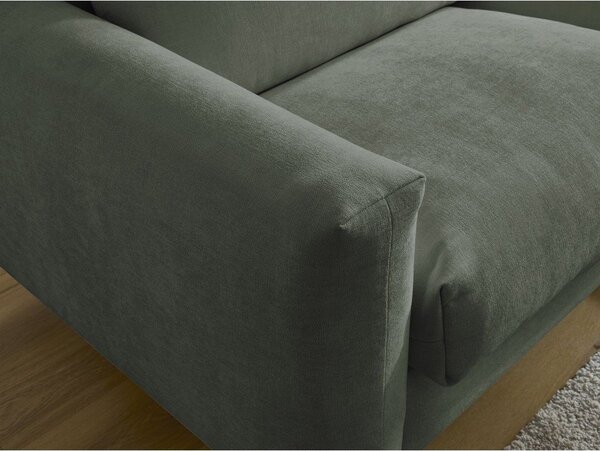 Zielona rozkładana sofa do spania 220 cm Cocoone – Bobochic Paris
