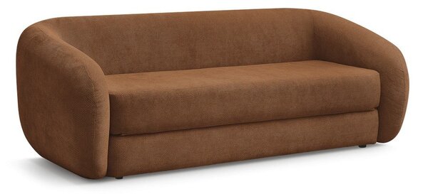Pomarańczowa rozkładana sofa z tkaniny szenilowej 228 cm Neyo – Bobochic Paris