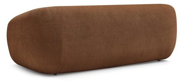Pomarańczowa rozkładana sofa z tkaniny szenilowej 228 cm Neyo – Bobochic Paris