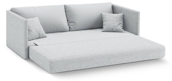 Jasnoszara rozkładana sofa z tkaniny szenilowej 209 cm Shannon – Cosmopolitan Design