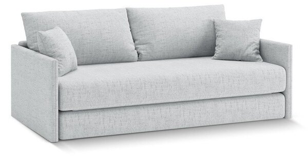 Jasnoszara rozkładana sofa z tkaniny szenilowej 209 cm Shannon – Cosmopolitan Design
