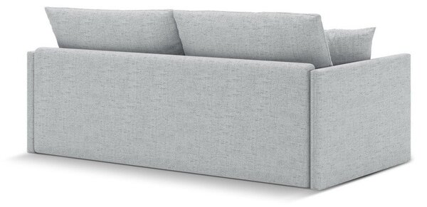 Jasnoszara rozkładana sofa z tkaniny szenilowej 209 cm Shannon – Cosmopolitan Design