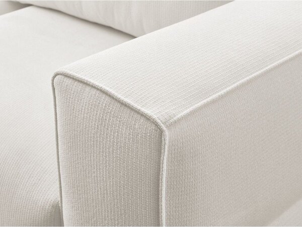 Biała rozkładana sofa ze schowkiem 265 cm Ezechiel – Bobochic Paris