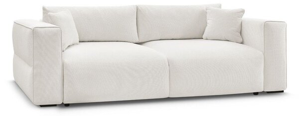 Biała rozkładana sofa ze schowkiem 265 cm Ezechiel – Bobochic Paris