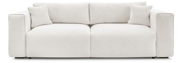 Biała rozkładana sofa ze schowkiem 265 cm Ezechiel – Bobochic Paris