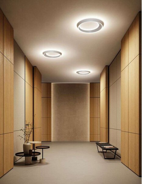 Lampa Sufitowa Lodes, ściemnialny, biały, sypialnia, aluminium