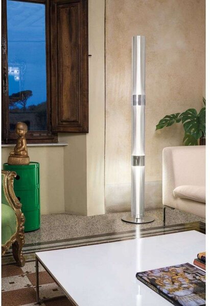Lampa Podłogowa Slamp, biały, salon, tworzywo sztuczne