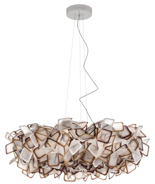 Lampa Wisząca Slamp, Clizia, ściemnialny, pomarańczowy, salon, tworzywo sztuczne, design