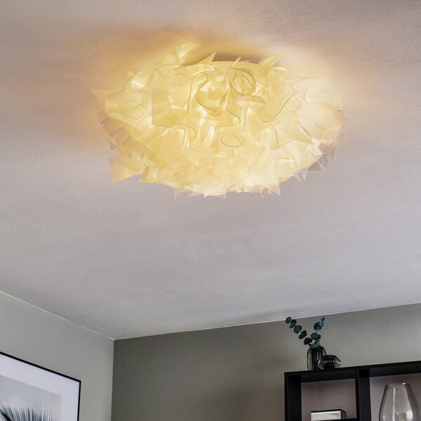Lampa Sufitowa Slamp, VELI, ściemnialny, transparentny, salon, tworzywo sztuczne, design