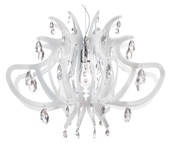 Lampa Wisząca Slamp, biały, jadalnia, tworzywo sztuczne